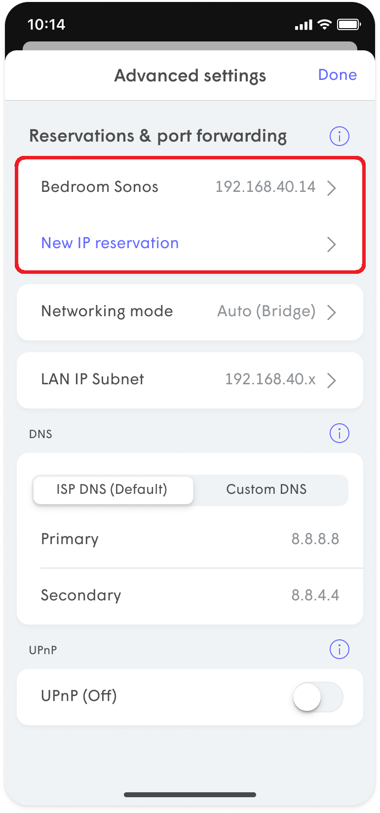 Setting up port forwarding in homepass