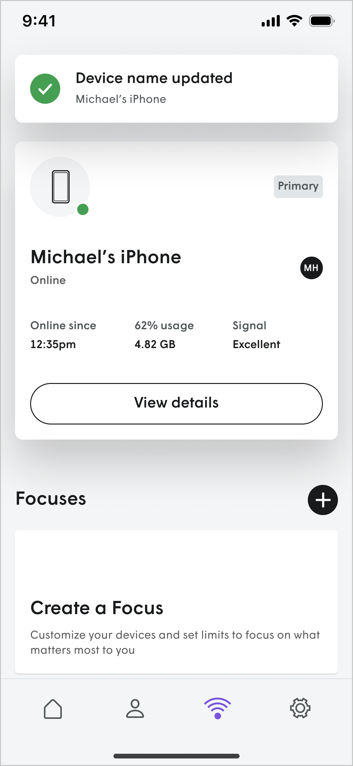 How can I rename my connected devices?
