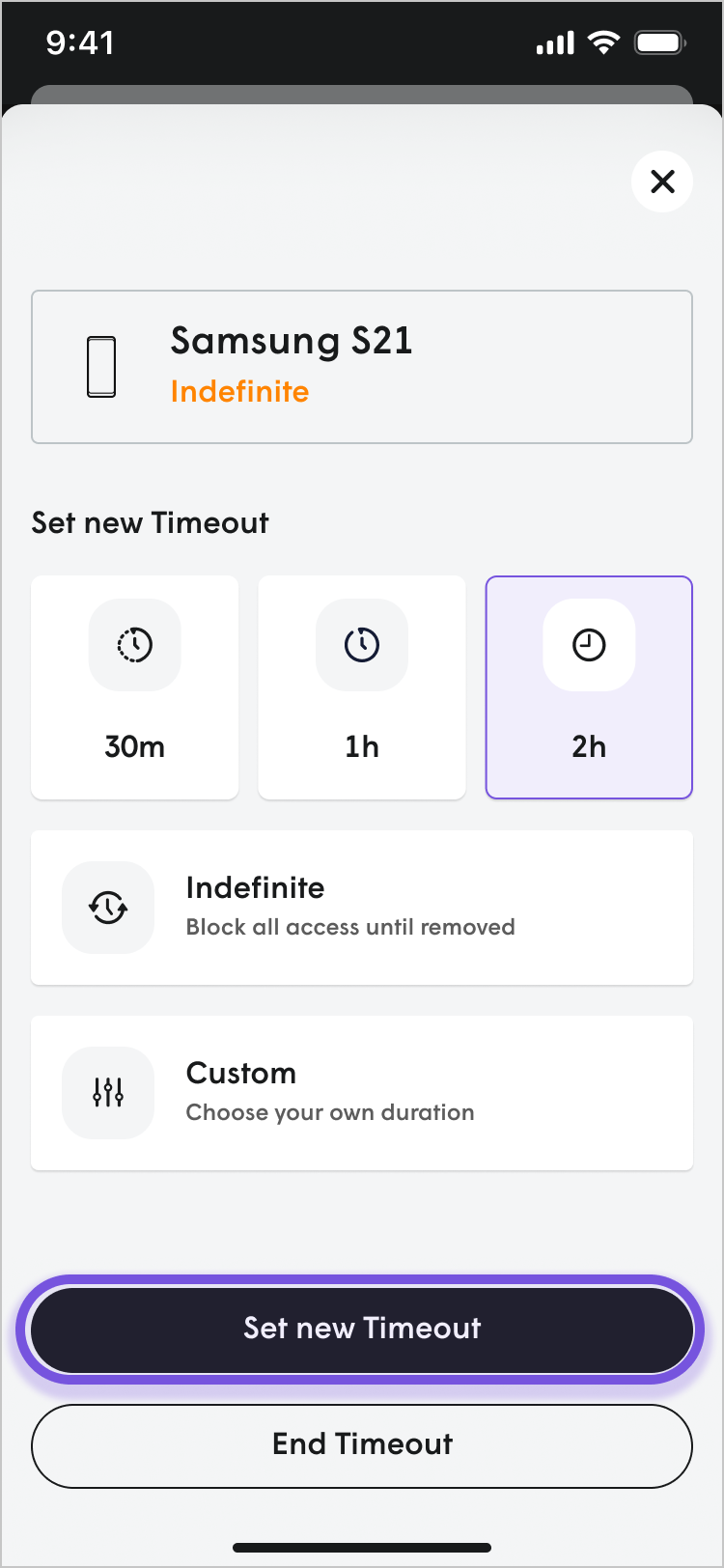 Changing and deleting a Timeout