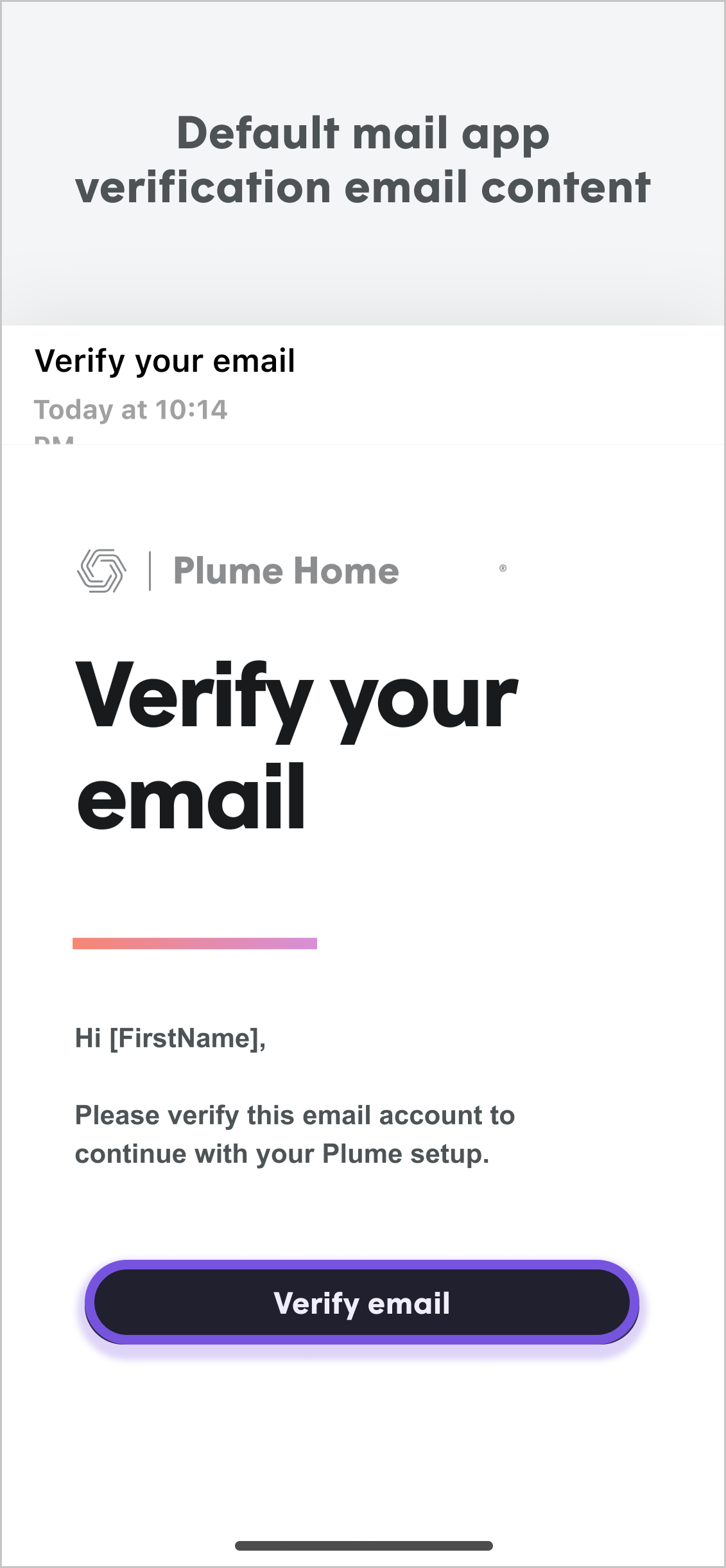 Plume Home Installation App Steps