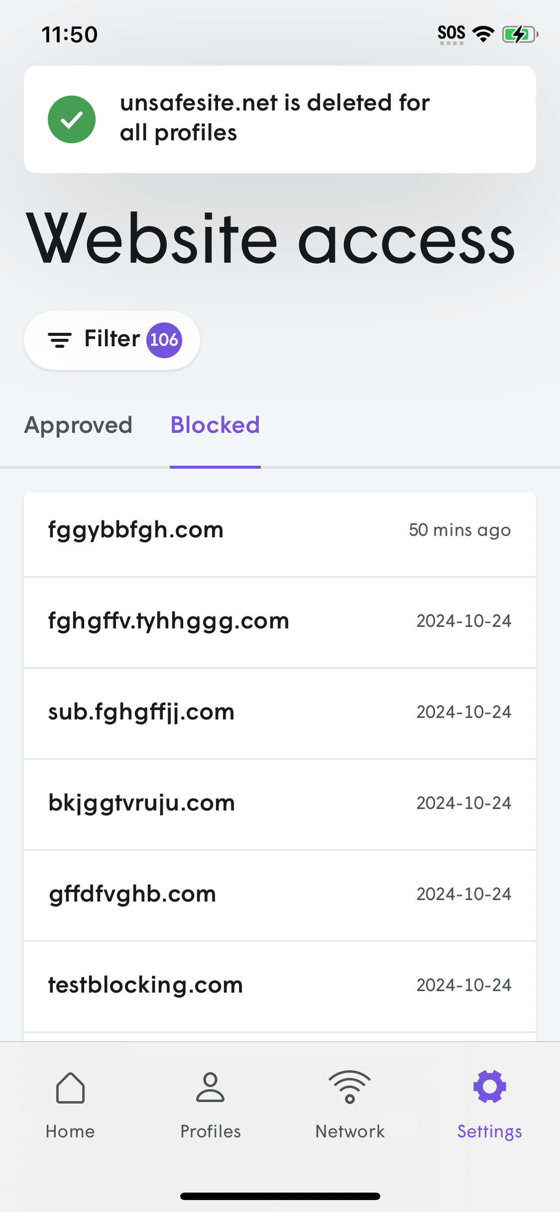 How do I block a website or IP address?