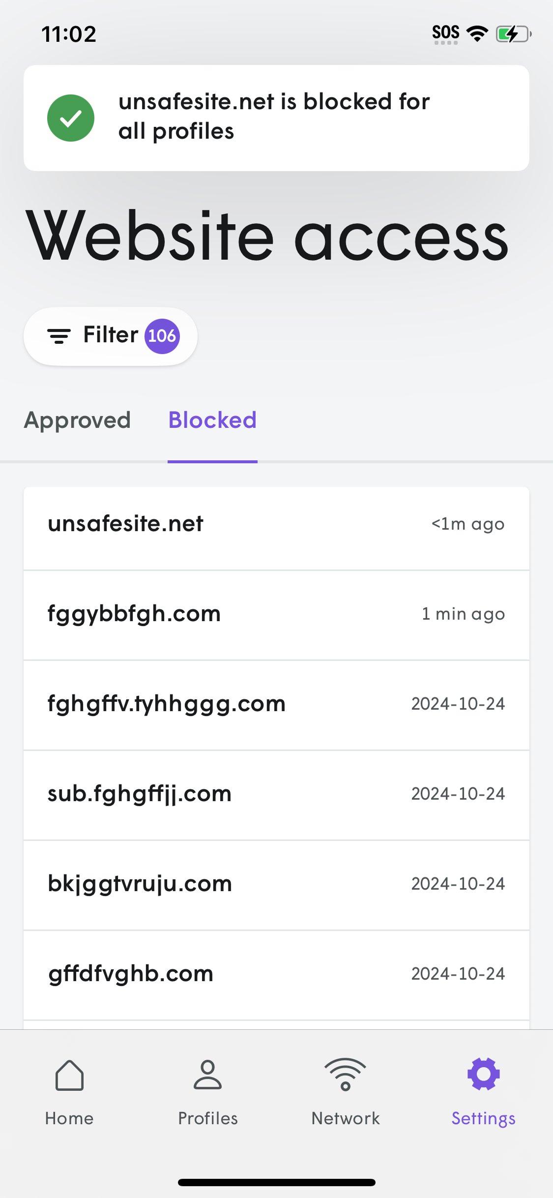 How do I block a website or IP address?