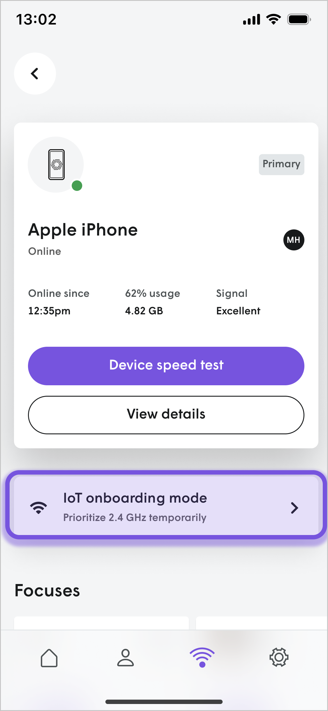 2.4GHzのみのデバイスをPlume Homeに接続